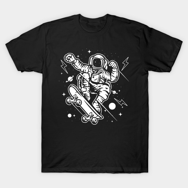 Skate Space T-Shirt by roachgraphic